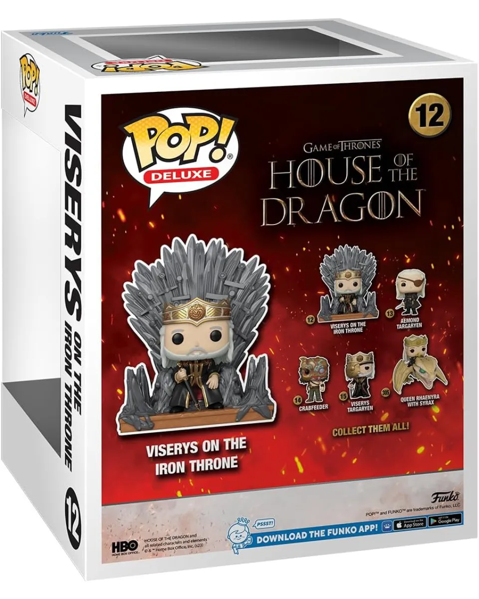 Bobble Figure Deluxe - House of the Dragon POP! - Viserys on the Iron Throne 