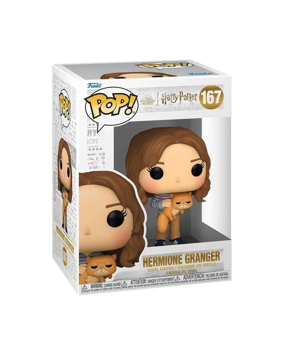 Bobble Figure Harry Potter POP! - Hermione Granger with Crookshanks 