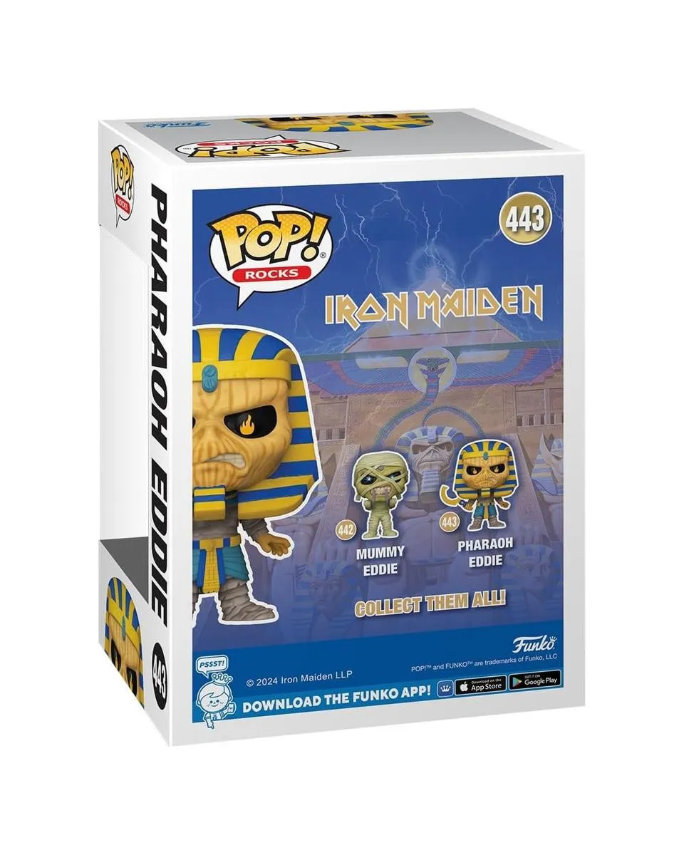 Bobble Figure Rocks - Iron Maiden POP! - Pharaoh Eddie 