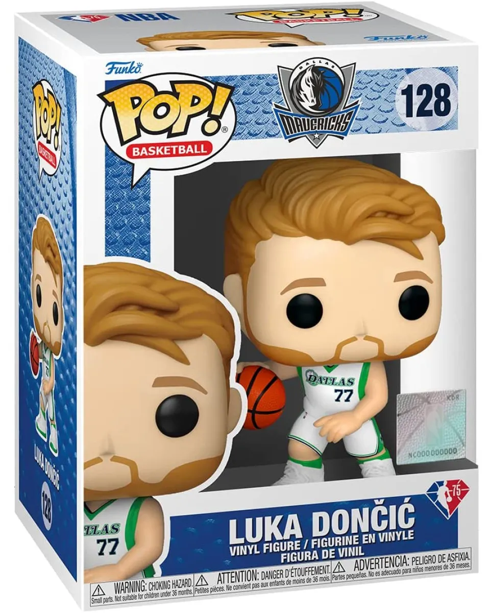 Bobble Figure Basketball NBA - Dallas Mavericks POP! - Luka Doncic (City Edition) 