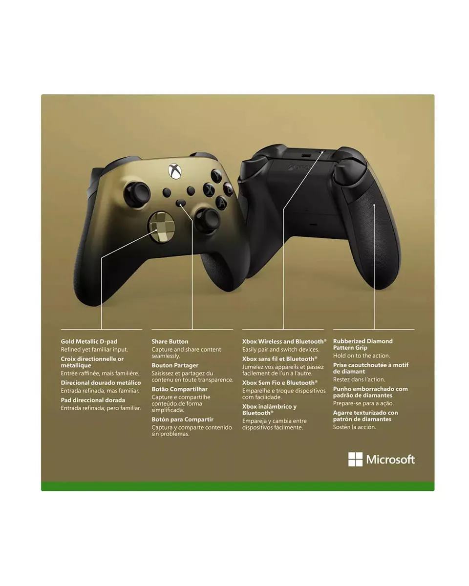 Gamepad Microsoft XBOX Series X Wireless Controller - Gold Shadow - Special Edition 