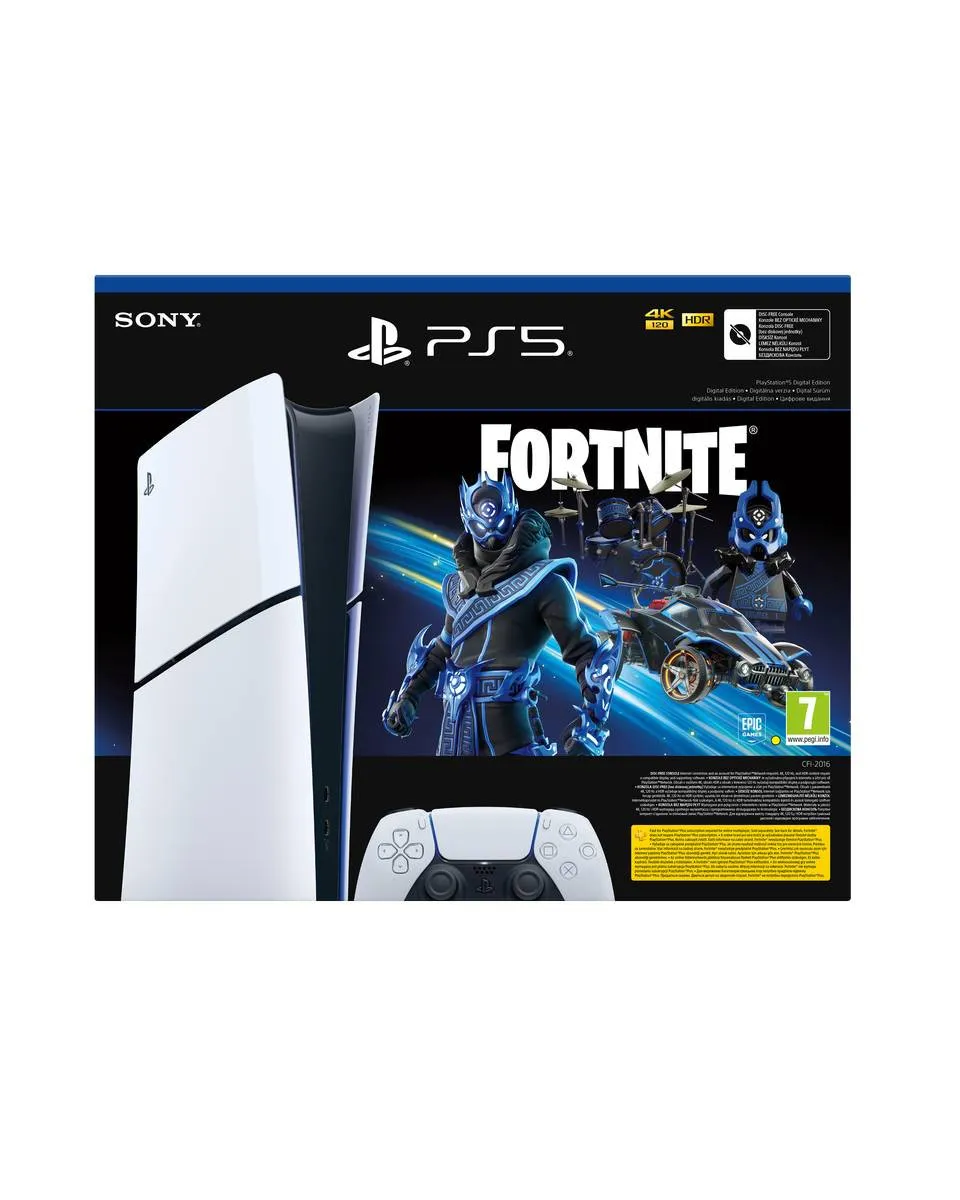 Konzola PlayStation 5 - 1TB Slim - Digital Edition + PS5 Fortnite 