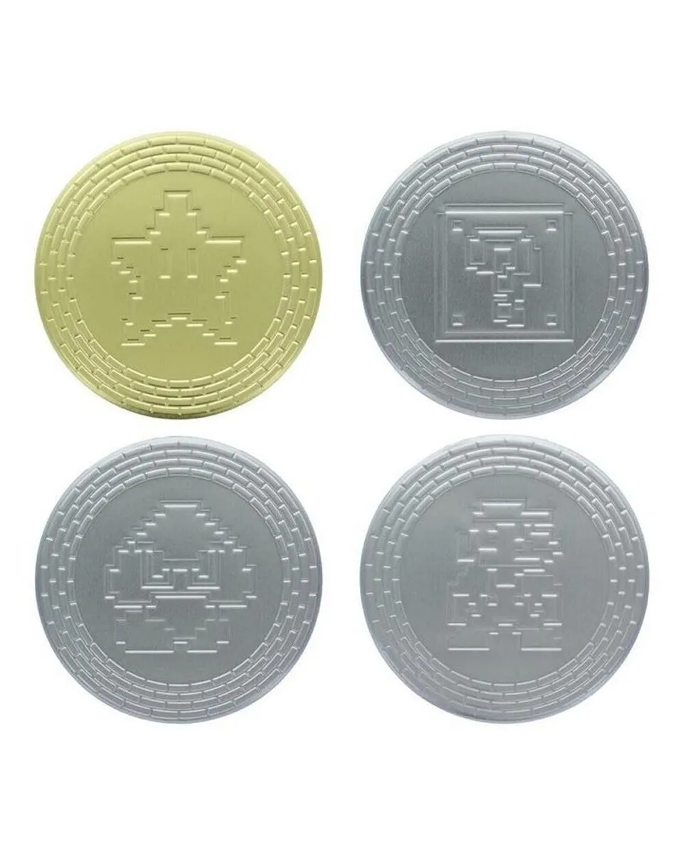 Podmetači za čaše Paladone - Super Mario Metal Coasters 