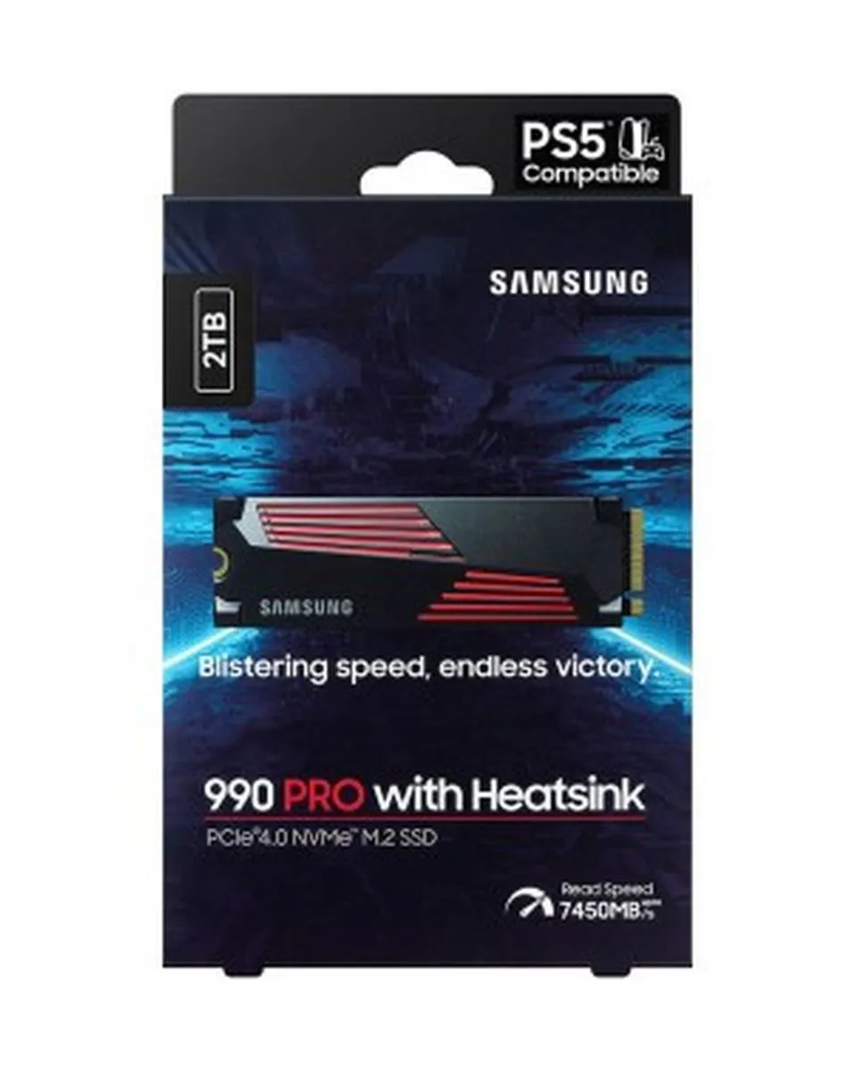 SSD Samsung - 2TB M.2 NVMe MZ-V9P2T0CW 990 Pro Series Heatsink 