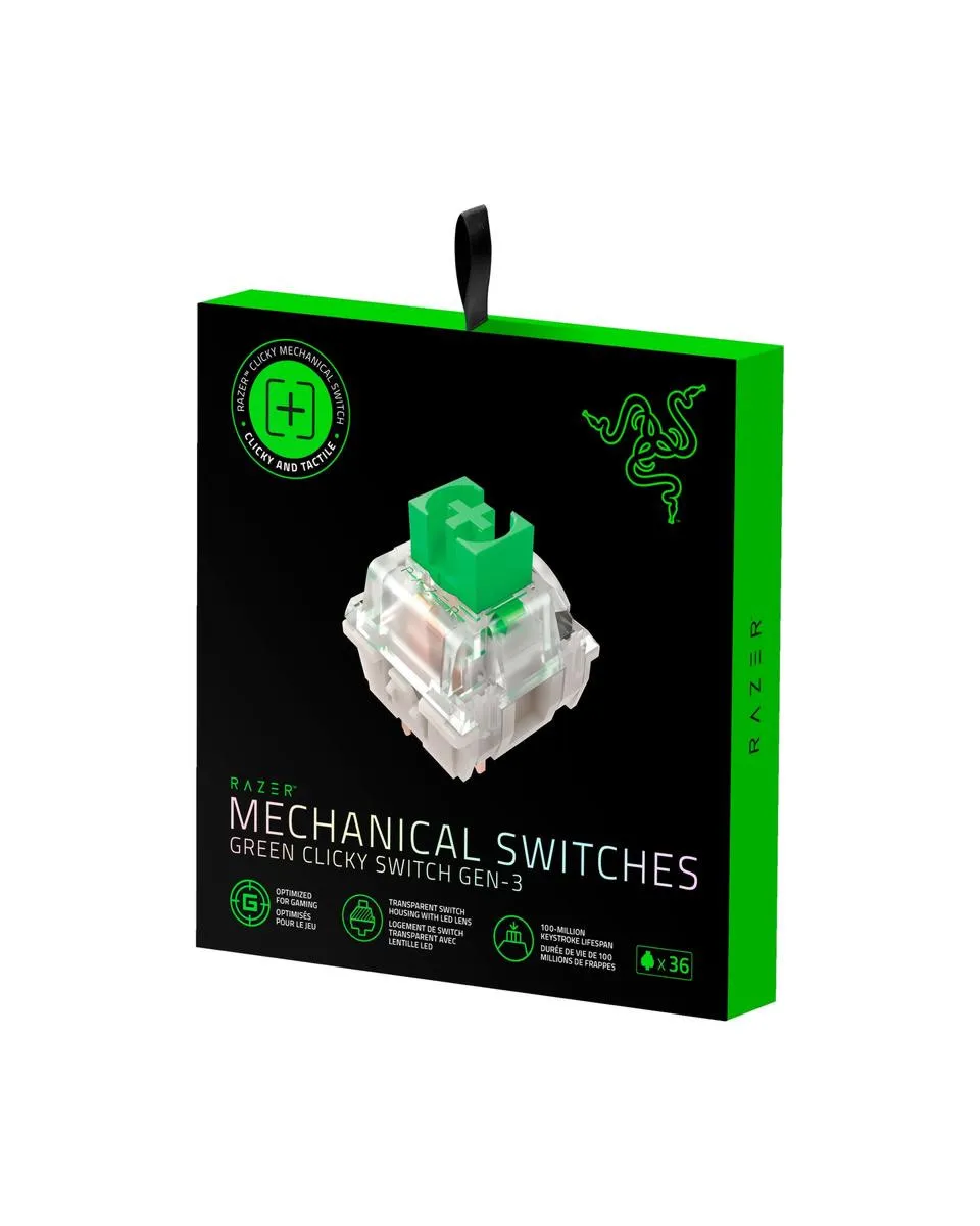 Svičevi za tastaturu Razer - Green Clicky Switch 