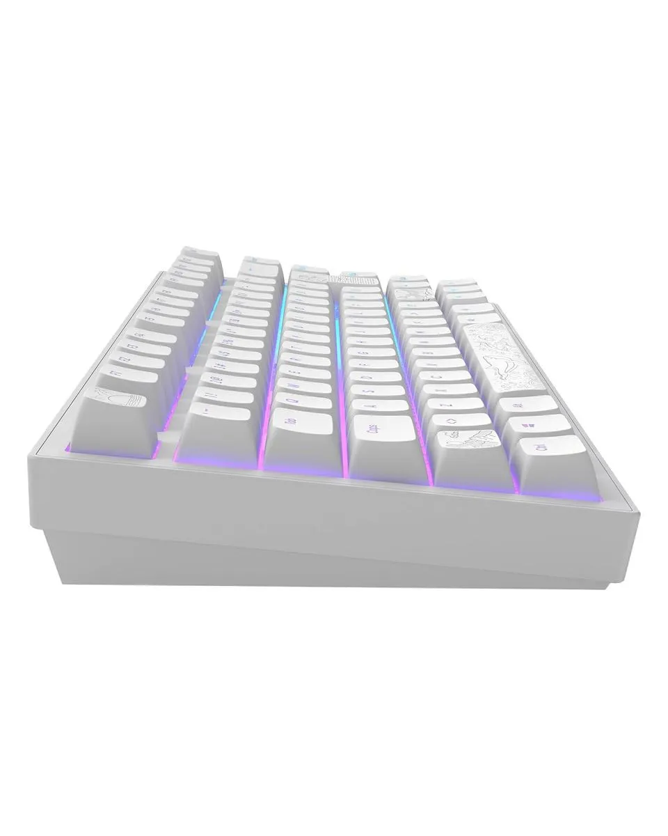 Tastatura Dark Project ALU Terra Nova White - Wireless Gaming Keyboard (ANSI) 